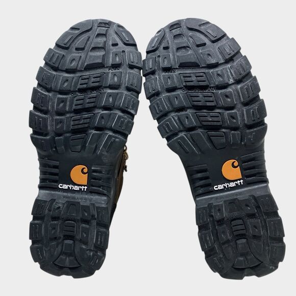 Carhartt Utility Boots 8.5 Brown Leather Rugged Flex 6" Composite Toe - Picture 8 of 10